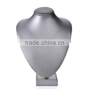 Grey Leather Neck Stand Jewelry Display Stand photo-3