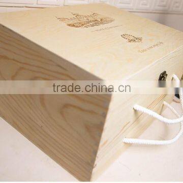 2016 Wholesale High Quality Customized 6 Bottle Wooden Wine Gift Box photo-2