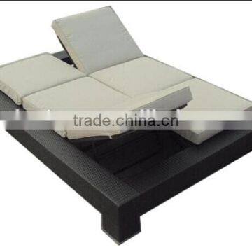 2014 classic style rattan bed wicker lounger AE5103