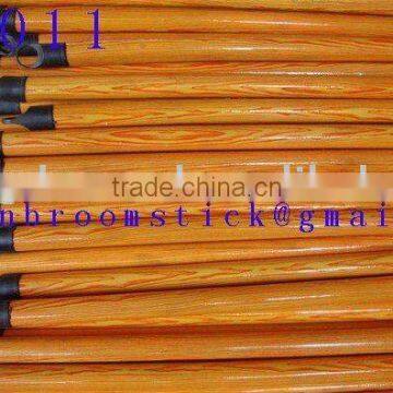 PVC coated wooden broom stick/mop handle