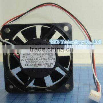 2406KL-05W-B39 6015 24V=DC 0.08A 6CM 3wire Inverter fan 60*60*15mm In stock~