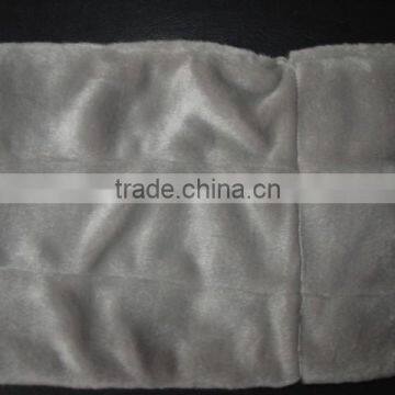 Rectangle Purple Fabric With White Embroidery Word Rubber Hot Water Bottle Cover photo-2