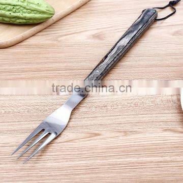Wholesale Wooden Handle Barbecue Fork Shovel BBQ Tong Set photo-3