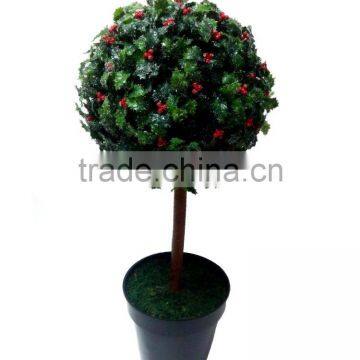 60CM Christmas Holly Ball Tree