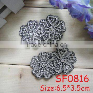 Cheap stock top fashion crystal fancy shoes accessories for footwear decoration