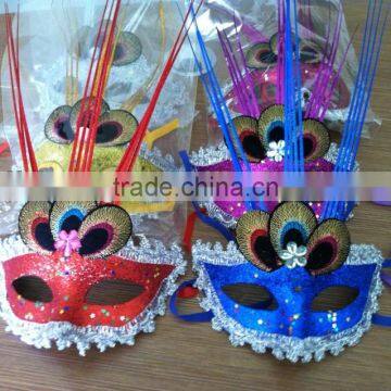 party mask with lace rhinestone decoration accessory