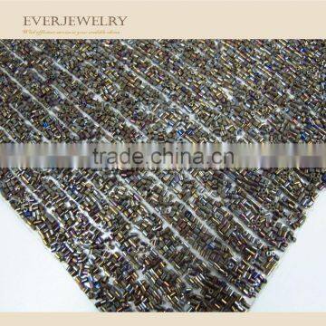 24*40Hot Fix Plate Ab Color Crystal Aluminum Rhinestone Mesh photo-4