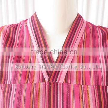 Korean Style Stripe Pajamas for Men With Pocket Elastic Waist 2 Piece Set Hotel Quality Autumn Unisex Pajamas For Sauna photo-3