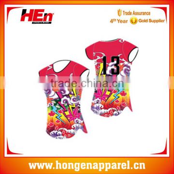 Top style team sublimated volleyball jersey competitive price /sunshine girls volleyball jersey