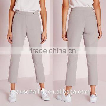 Hot Sale Girls Grey Chic Cigarette Pants Low Price photo-6