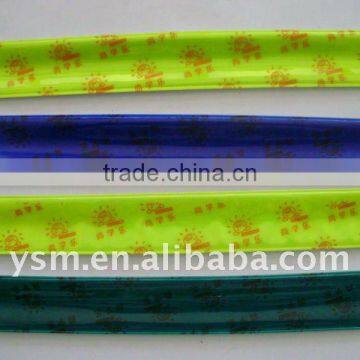 Promotional reflective plastic slap wrap/armband/wristband/snap band