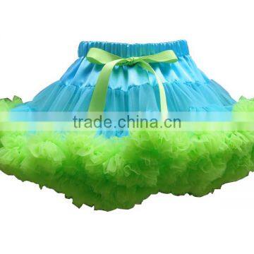 Wholesale princess style baby girls solid color tulle skirt from China manfactory by handmade