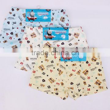 Wholesale Kids Underwear lovely cartoon comfortable sport cotton panties for Boys color mix