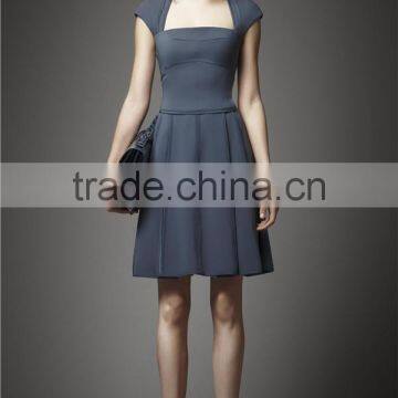 100% Cotton Loose Fashion Designer Korean Fashion A Line Lace Evening Dress photo-5