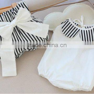 New Baby Girl Western Wear Woven Stripes Cute Baby Girl Clothes photo-2
