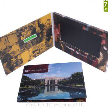 Hot 7'' business LCD screen video book/video brochure