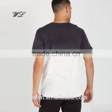 Latest Man T-shirt Blank Gradient Dye 100% Cotton T-shirts photo-3