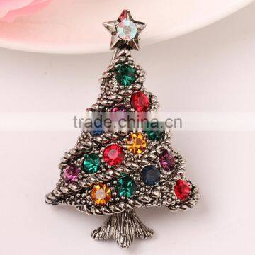 Zm53212a 2017 Christmas Tree Shape Decorations Low Moq Cheap Christmas Brooch photo-3