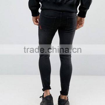 Hot Sale Mens Jeans 2017 Fashion Skinny Denim Jeans Rips Jeans Custom photo-2