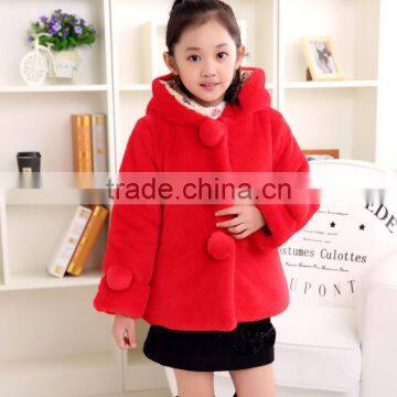 5-11 Years Sweet Beauty Girls Imitation Fur Coat, Comfortable Fashion Autumn and Winter Coat photo-3