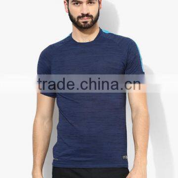 As Flash Cool Ss El Navy Blue Round Polyester Neck T-Shirt