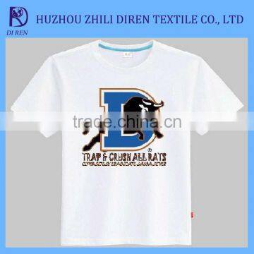 o neck short sleeve printed advertising t shirt OEM