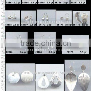 Thai Karen Silver Earring Jewelry 925 Sterling Silver