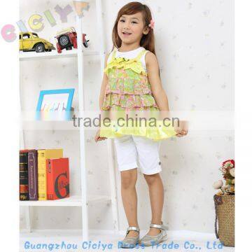 New summer fashion dress 3pcs set baby girl summer set 2014 in stock