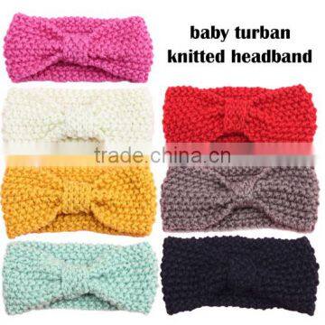 Crochet Knitting Baby Headband, Baby Turban Knitting Headband