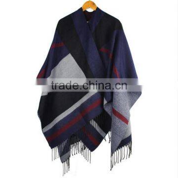 Women Winter Tartan Soft Cashmere Feeling Oversized Plaid Tartan Blanket Scarf photo-2