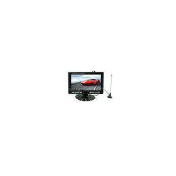 Black Widescreen 7 Inch LCD Monitor VGA Input For Car Advertising