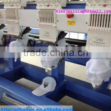 fushun 904 4heads tubular cap t shirt computerized embroidery machine