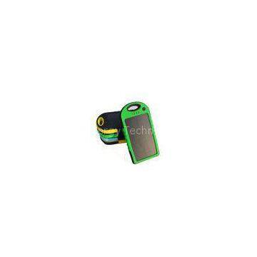 Customized 5000mah Portable Solar Power Banks Flashlignt Polymer Battery Charger