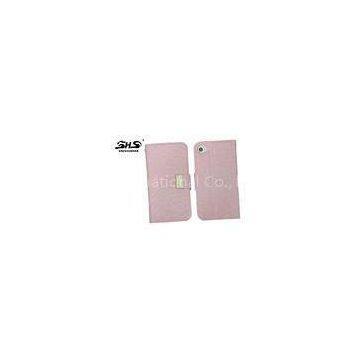 iPhone 4 / 4S Crocodile Grain Cell Phone Protective Covers With Back Holder