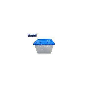 PP Hard Plastic Material Large Ballot Box With Lid , Clothing Collection Box