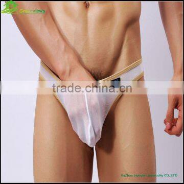 Sexy gauze men underware boys thongs g-string men gauze underwear