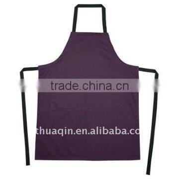 Spun polyester apron and adjustable strap bib apron promotion kitchen bib apron