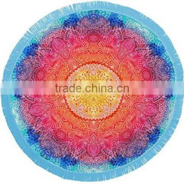 Australia summer cotton custom wholesale round beach towel