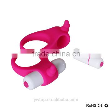 Duet Vibrating Cock Ring Penis Silicone Cock Ring Medical grade silicone + ABS