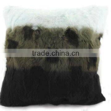 Combine Color Rabbit Fur Cushion/Wholesale And Retail