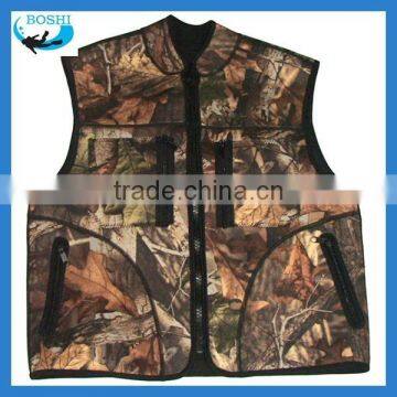 3mm Neoprene camo jacket hunting jacket fishing jacket with bags