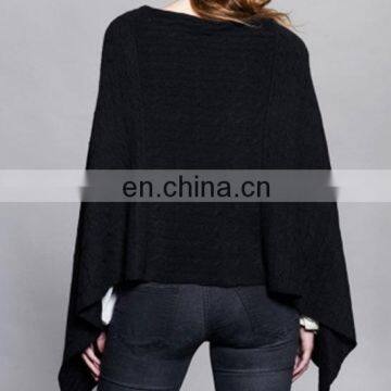 Black color pure 100% quality cashmere phocho for sale