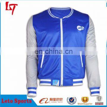 Cheap custom baseball varsity jacket fashionable printed jersey college baseball wear