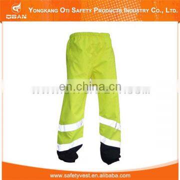 Reflective safety production breathable fluorescent work trousers