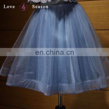 A17EL0006 Two Piece Sexy White and Navy Blue Skirt Short Leisure Keyhole Back Prom Dresses