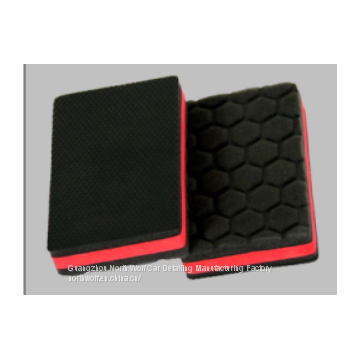 Car Care Clean Double Face Use Clay Sponge Red Color photo-5