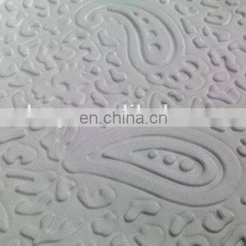 Winfar Textile White Color 75D Poly DTY Spandex Embossed 3D Scuba Knit Fabric photo-2