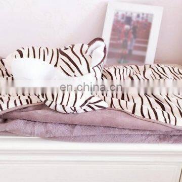 Two-in-one Keep Warm Tiger Shape Plush Blankets photo-4