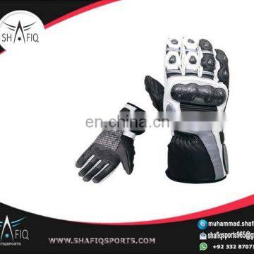 Motorbike Racing Gloves, Leather Motorcycle Gloves for Men