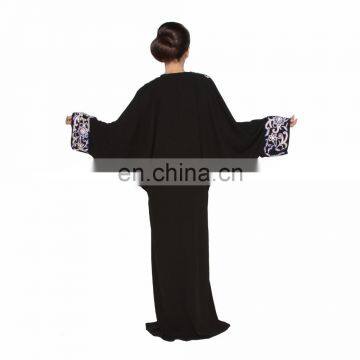 Kaftan Black Abaya,Lastest Design Muslim Islamic Dress,Embroidery Long Sleeve Maxi Dress photo-6